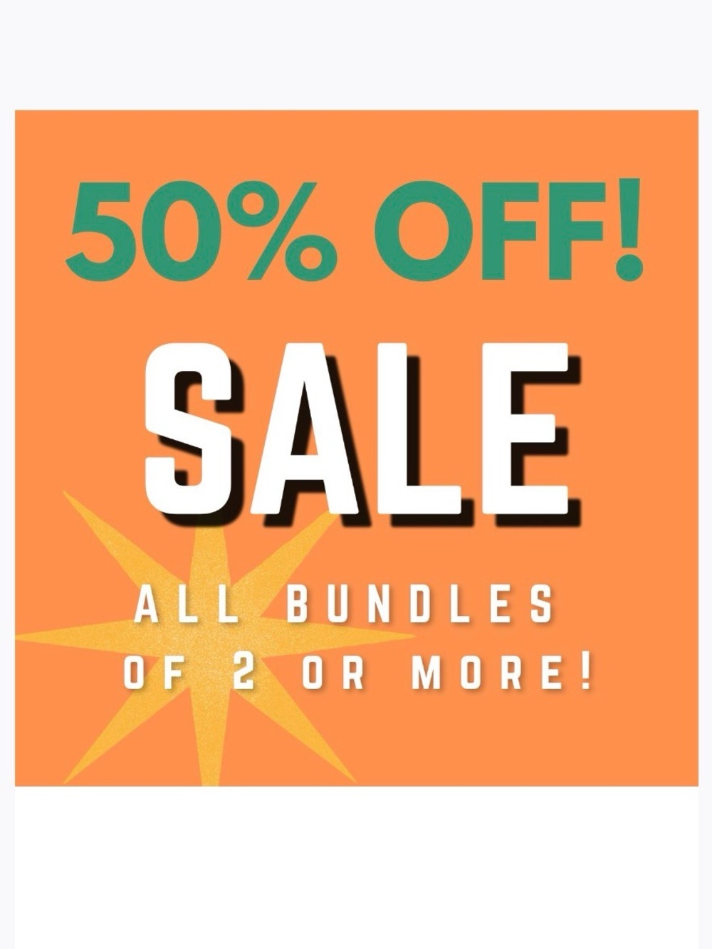 50% SALE!!